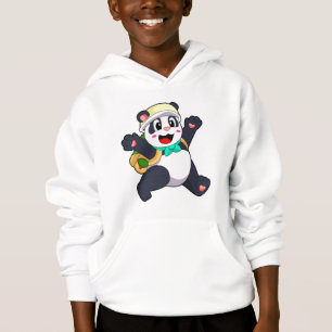 Panda als Student Hoodie