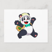 Panda als Student Postkarte (Vorderseite)