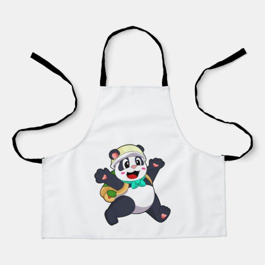 Panda als Student Schürze (Vorderseite)