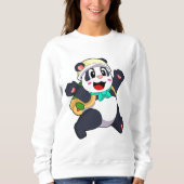 Panda als Student Sweatshirt (Vorderseite)