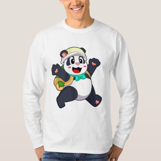 Panda als Student T-Shirt (Vorderseite)