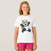Panda als Student T-Shirt (Vorne ganz)