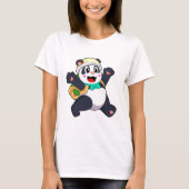 Panda als Student T-Shirt (Vorderseite)