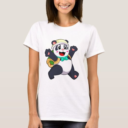 Panda als Student T-Shirt (Vorderseite)