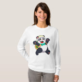 Panda als Student T-Shirt (Vorne ganz)
