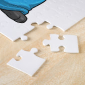 Panda als Zauberer mit Zauberstab Puzzle (Seite)