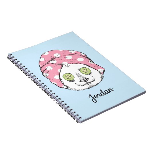 Panda am Wellness-Center | addieren Ihren Namen Notizblock (Rechte Seite)