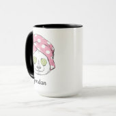 Panda am Wellness-Center | addieren Ihren Namen Tasse (Vorderseite Links)