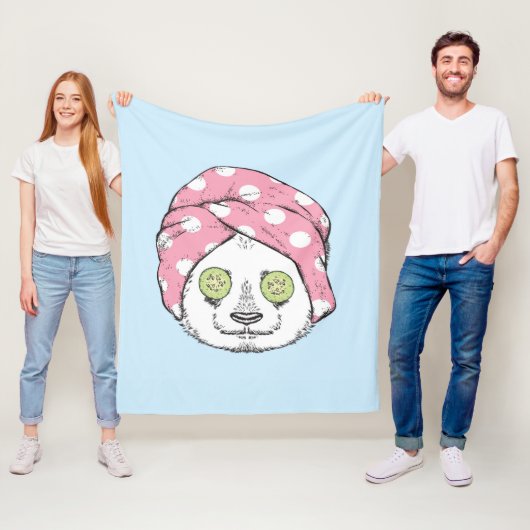 Panda am Wellness-Center Fleecedecke (Beispiel)