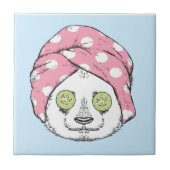 Panda am Wellness-Center Fliese (Vorderseite)