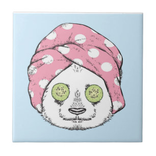 Panda am Wellness-Center Fliese