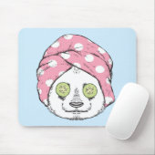 Panda am Wellness-Center Mousepad (Mit Mouse)