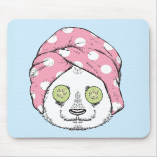 Panda am Wellness-Center Mousepad