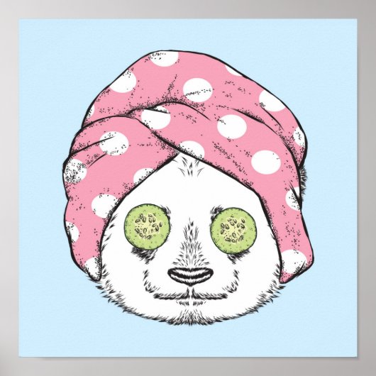 Panda am Wellness-Center Poster (Vorne)