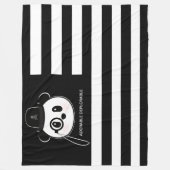 Panda American Flag Panda Bear US Flag Theme Fleecedecke (Vorderseite)