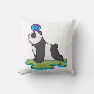 Panda an der Yoga-Fitness Kissen