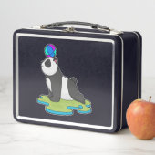 Panda an der Yoga-Fitness Metall Brotdose (Beispiel)