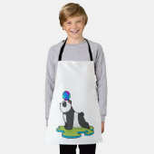 Panda an der Yoga-Fitness Schürze (Getragen)