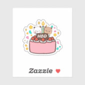 Panda and Brownie Bear Couple Aufkleber (Blatt)