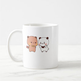 Panda and Brownie Bear Couple Kaffeetasse