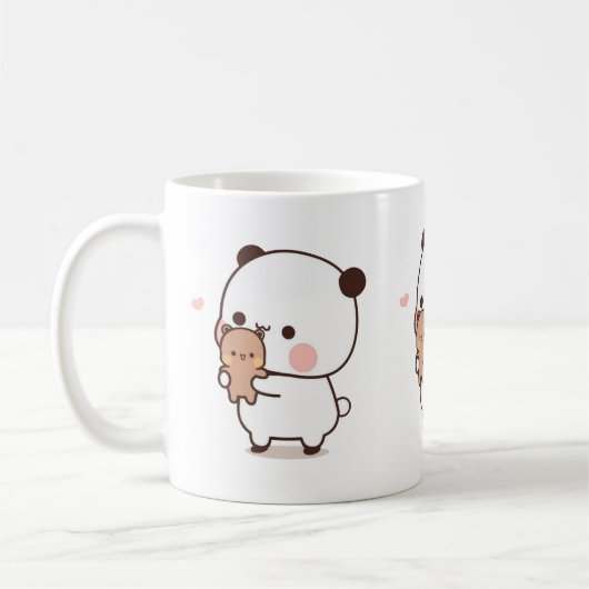 Panda and Brownie Bear Couple Kaffeetasse (Links)