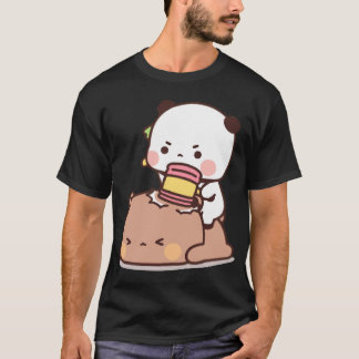 Panda and Brownie Bear Couple T-Shirt