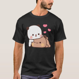 Panda and Brownie Bear Couple T-Shirt