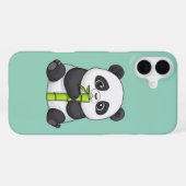  Panda and Its Bamboo iPhone Hülle (Rückseite (Horizontal))