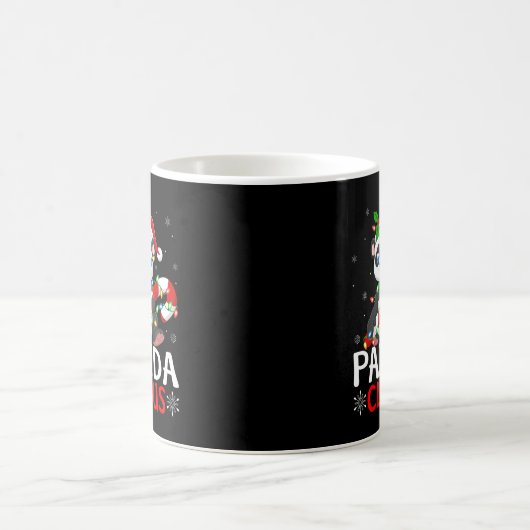 Panda Animal Lover Xmas Funny Panda Claus Christma Kaffeetasse (Mittel)