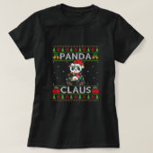 Panda Animal Lover Xmas Funny Ugly Panda Claus Chr T-Shirt (Design vorne)
