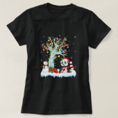 Panda Animal Lover Xmas Tree Weihnachtsmannmütze P T-Shirt (Design vorne)