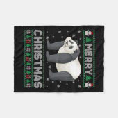 Panda Animal Men Women Kinder Ugg Weihnachtskraut Fleecedecke (Vorderseite (Horizontal))