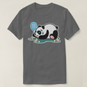 Panda Animals Badminton Shuttlecocks T T-Shirt (Design vorne)