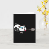 Panda Animals Badminton Shuttles Karte (Gelbe Blume)