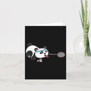 Panda Animals Badminton Shuttles Karte