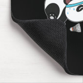 Panda Animals Badminton Shuttles Mousepad (Ecke)