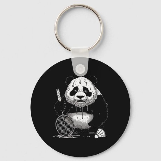 Panda Animals Badminton Shuttles Schlüsselanhänger (Vorderseite)