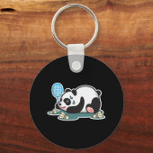 Panda Animals Badminton Shuttles Schlüsselanhänger (Vorderseite)