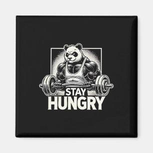 Panda - Anime Bodybuilding Gym Workout Fitness Mot Magnet