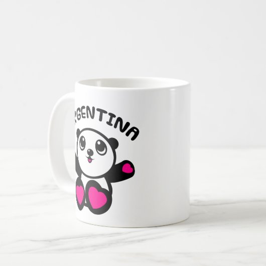 Panda Argentinien Kaffeetasse (Vorderseite Links)