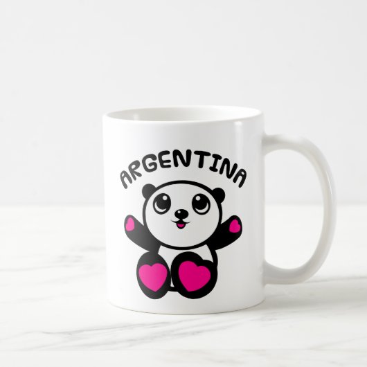 Panda Argentinien Kaffeetasse (Rechts)