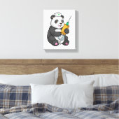 Panda as Nurse with Syringe Leinwanddruck (Insitu (Schlafzimmer))