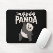Panda Asl Hand Gesture Deaf Hörverlust Bewusstsein Mousepad (Mit Mouse)