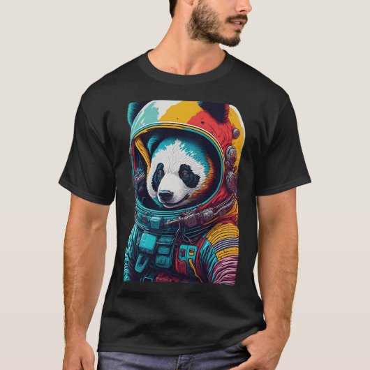 Panda Astronaut T-Shirt (Vorderseite)