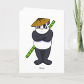 Panda at Stick fight Martial arts.PNG Karte (Rückseite)