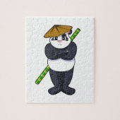 Panda at Stick fight Martial arts.PNG Puzzle (Vertikal)