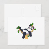 Panda auf dem Baum Postkarte (Vorne/Hinten)