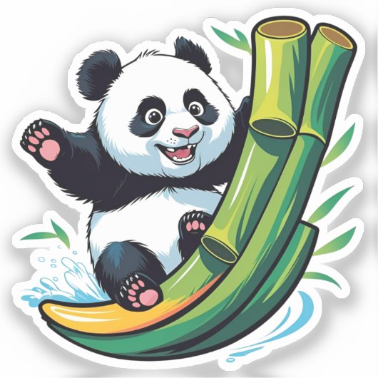 Panda-Aufkleber Aufkleber (Vorderseite)