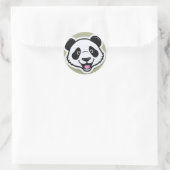 Panda-Aufkleber Runder Aufkleber (Tasche)