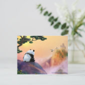 Panda - Ausblick Postkarte (Stehend Vorderseite)